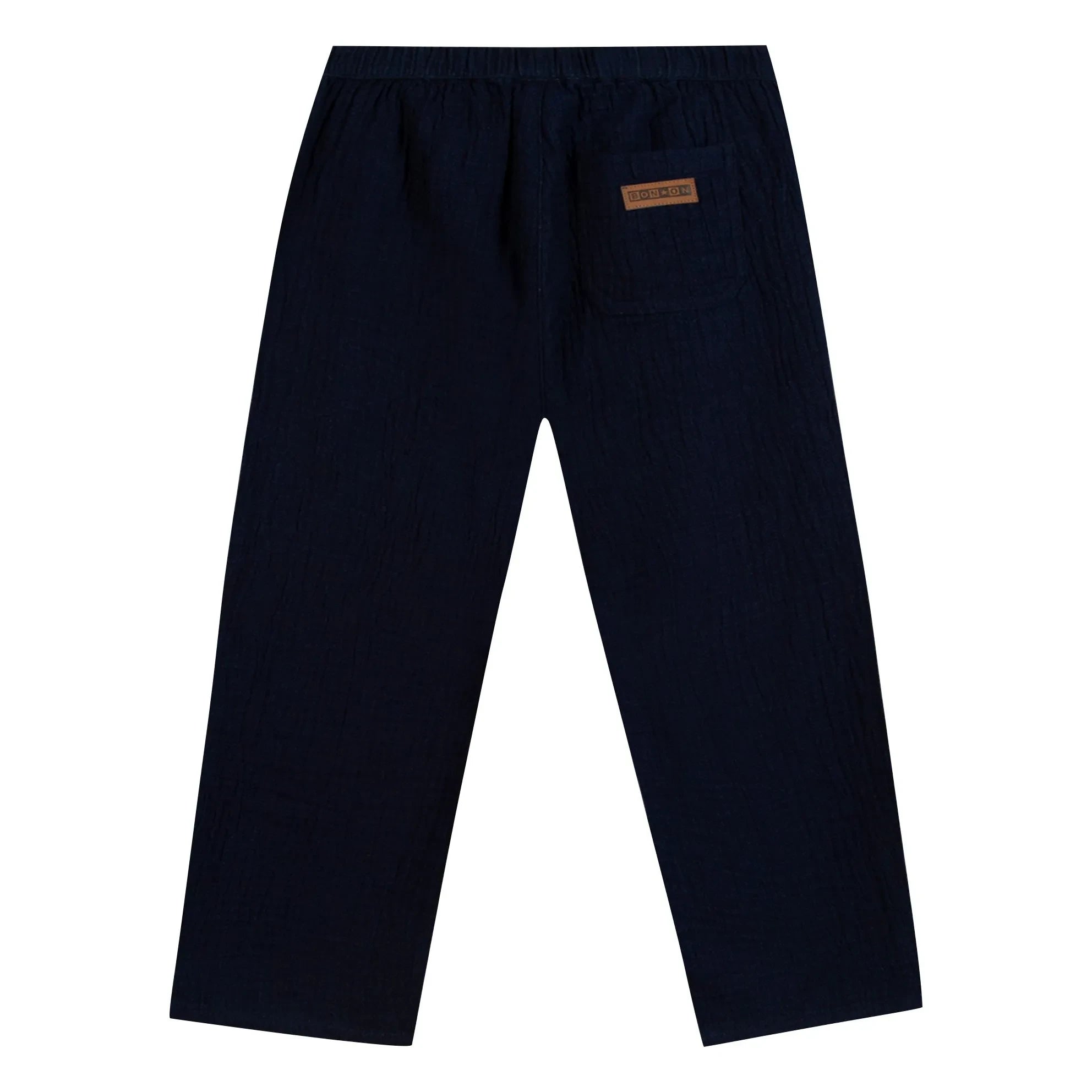 Bonton - Batcha Cotton Gingham Pants | Night Blue