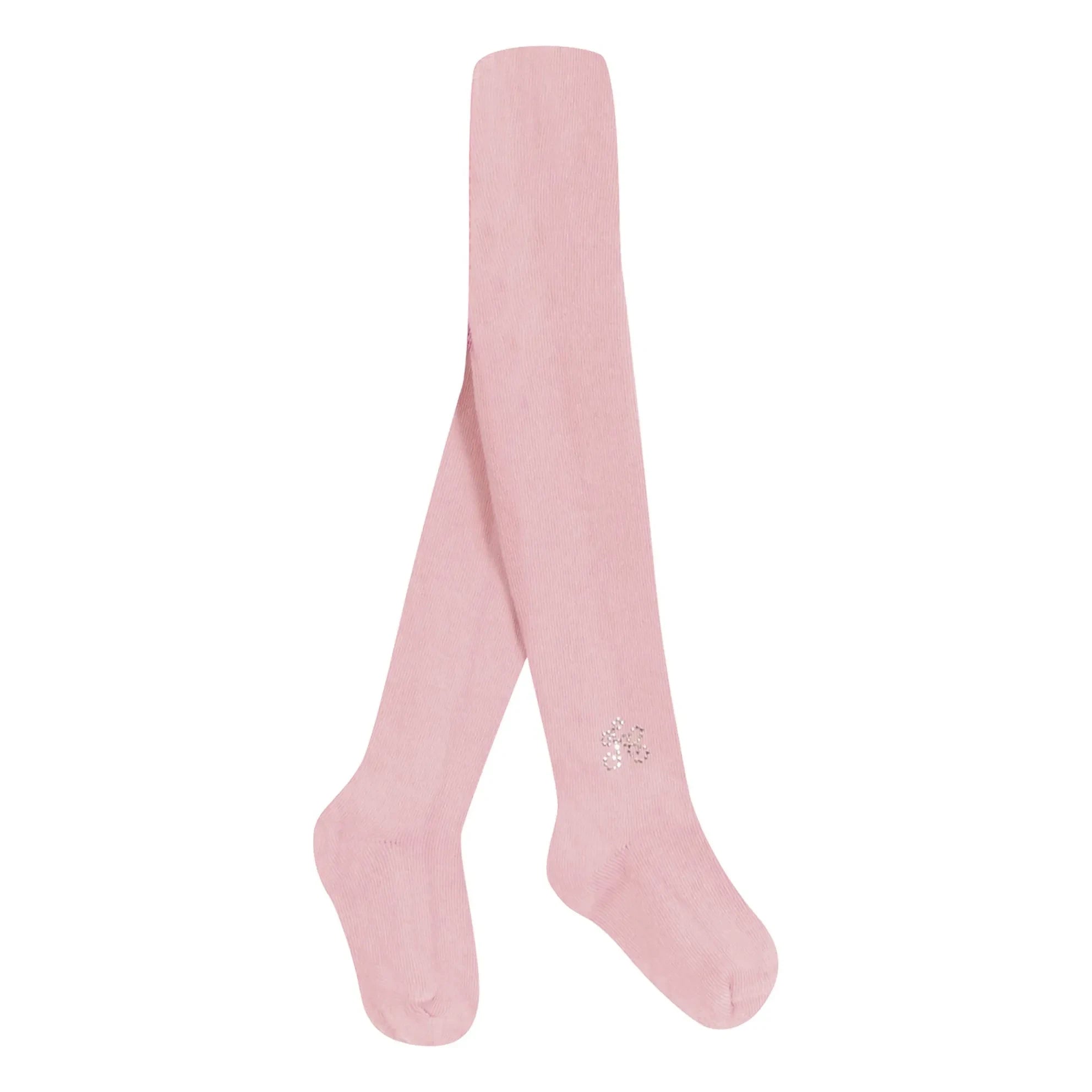 Tartine et Chocolat - Embroidered Socks Tights | Light Pink