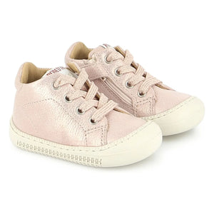 Pom d'Api - Glittery Collar Boots Walk | Powder Pink