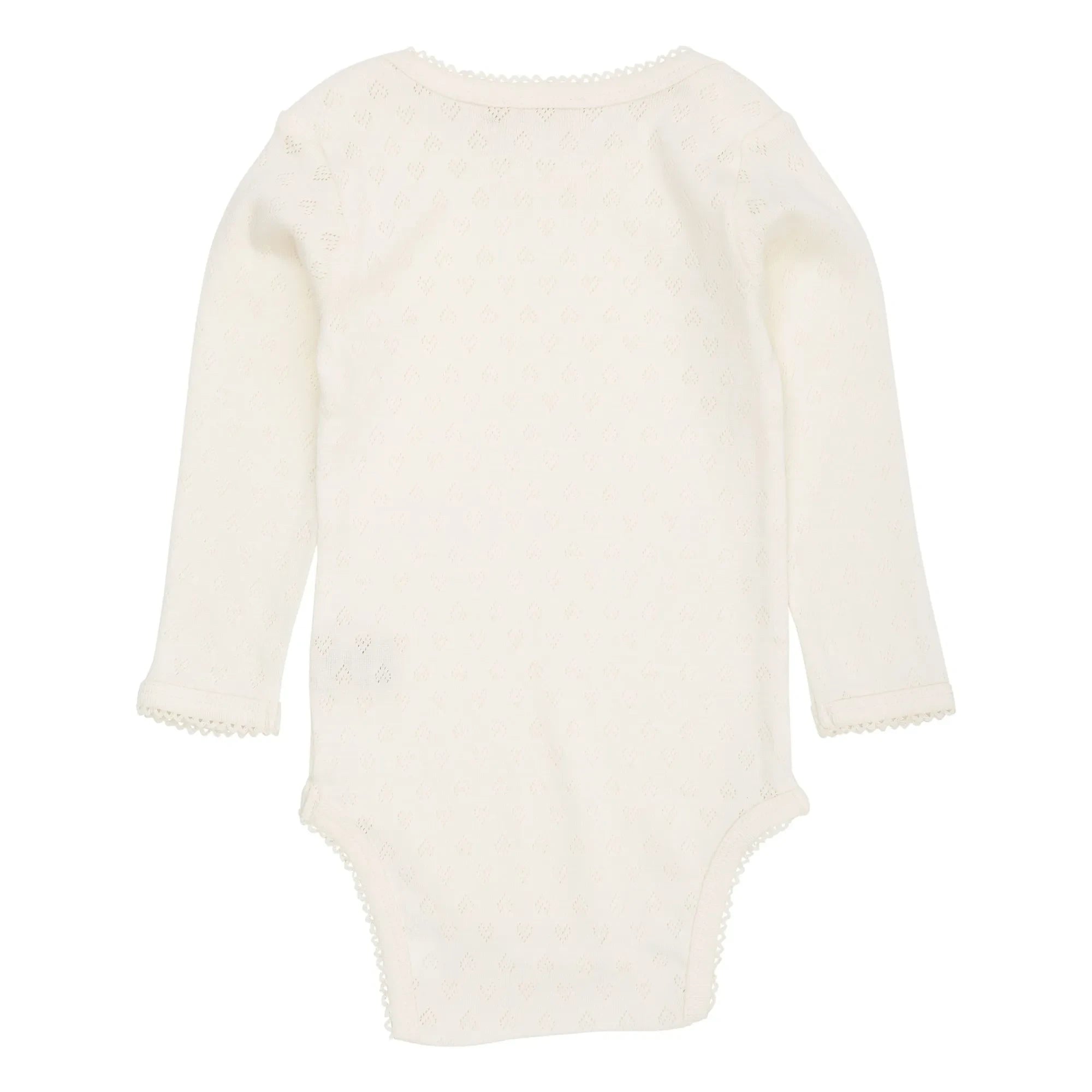 Copenhagen Colors - Short Sleeve Body Pointelle Hearts Organic Cotton | Cream