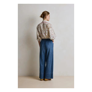 Hod - Babakar Cotton Trousers | Navy Blue