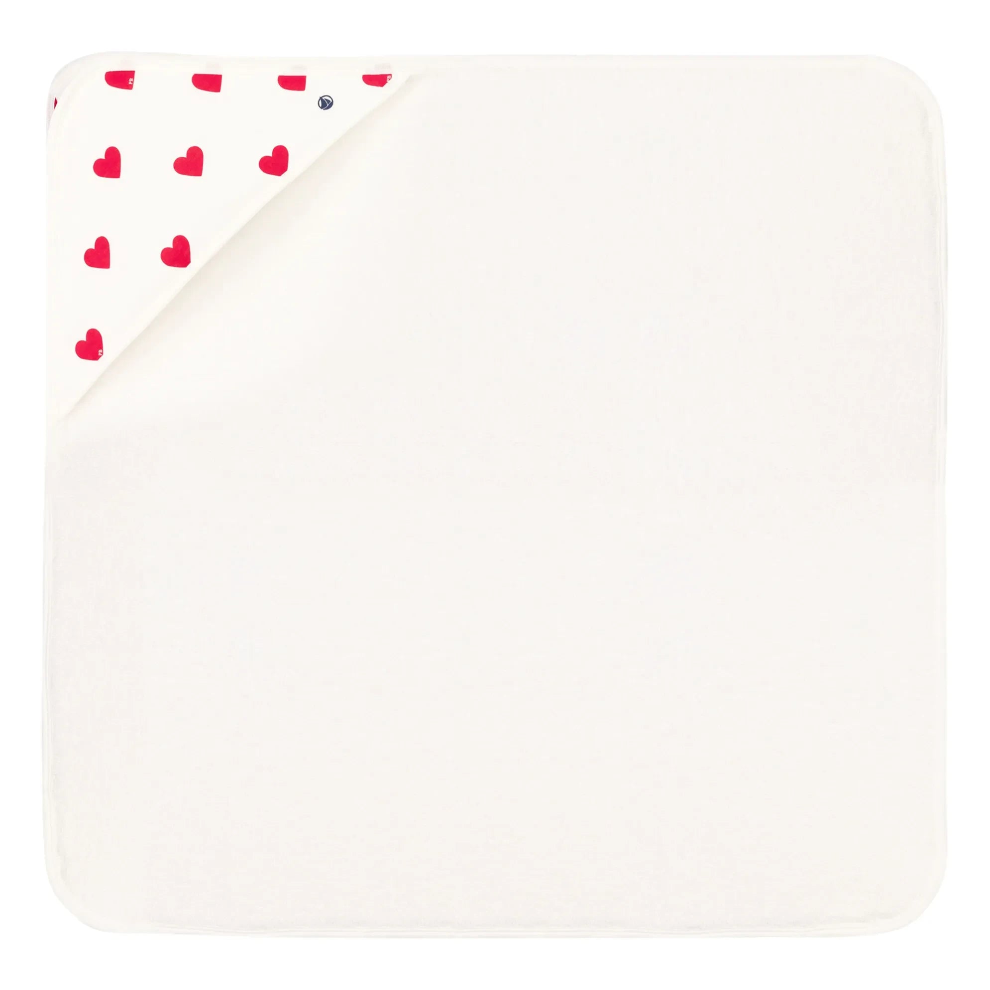 Petit Bateau - Madela Heart Bath Square | White