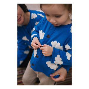 Bayiri - Cloudy Sky Organic Cotton Cardigan | Blue