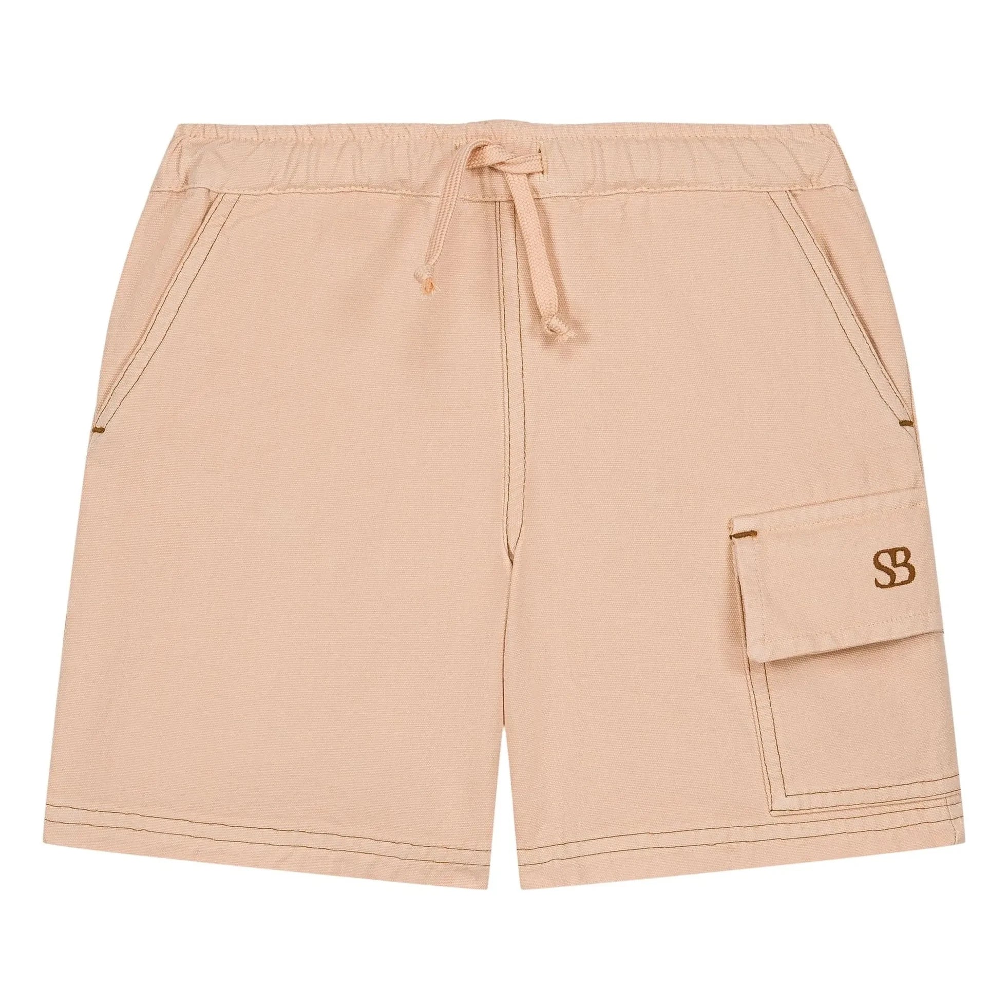 Studio Bohème - Organic Cotton Cargo Bermuda Shorts | Beige