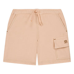 Studio Bohème - Organic Cotton Cargo Bermuda Shorts | Beige