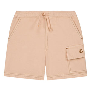 Studio Bohème - Organic Cotton Cargo Bermuda Shorts | Beige