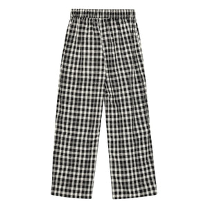 brunobruno nation - Dora Organic Cotton Checkered Pants | Black