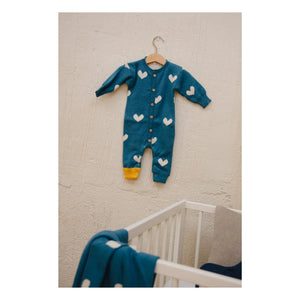 Bayiri - Cute Organic Cotton Romper | Blue