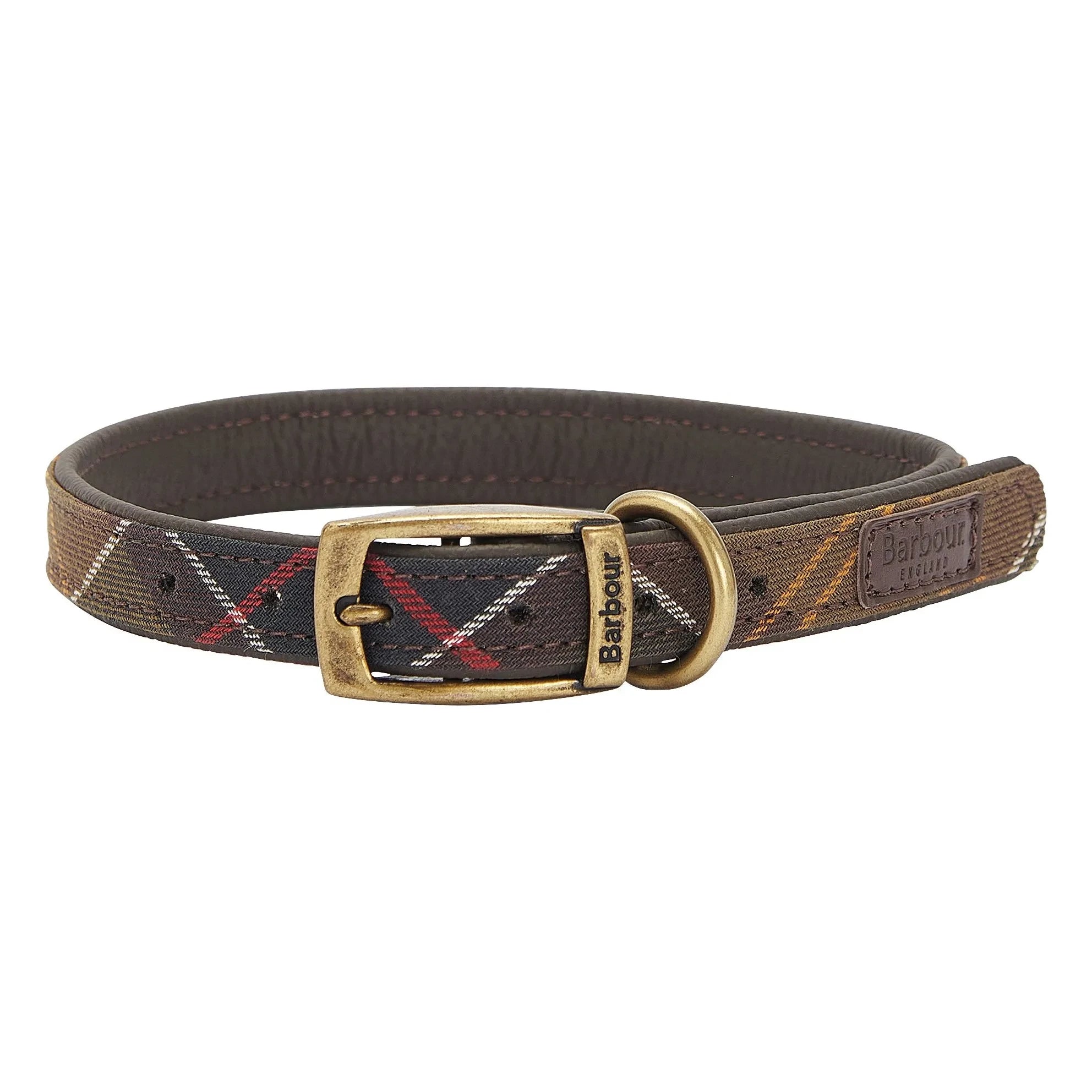 Barbour - Tartan Dog Collar | Dark Beige Brown