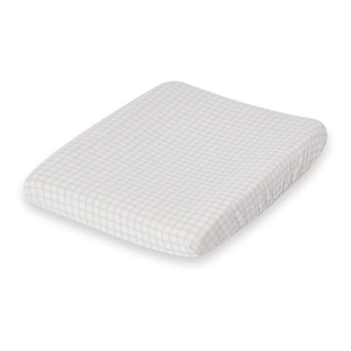 garbo&friends - Gingham Sky Changing Mat Cover | Light Blue