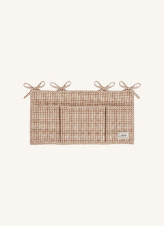 Editions Aimable - Roch bed storage unit | Noisette Vichy Cotton