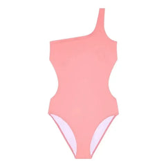 Finger in the Nose - Sia Asymmetric Swimsuit | Coral