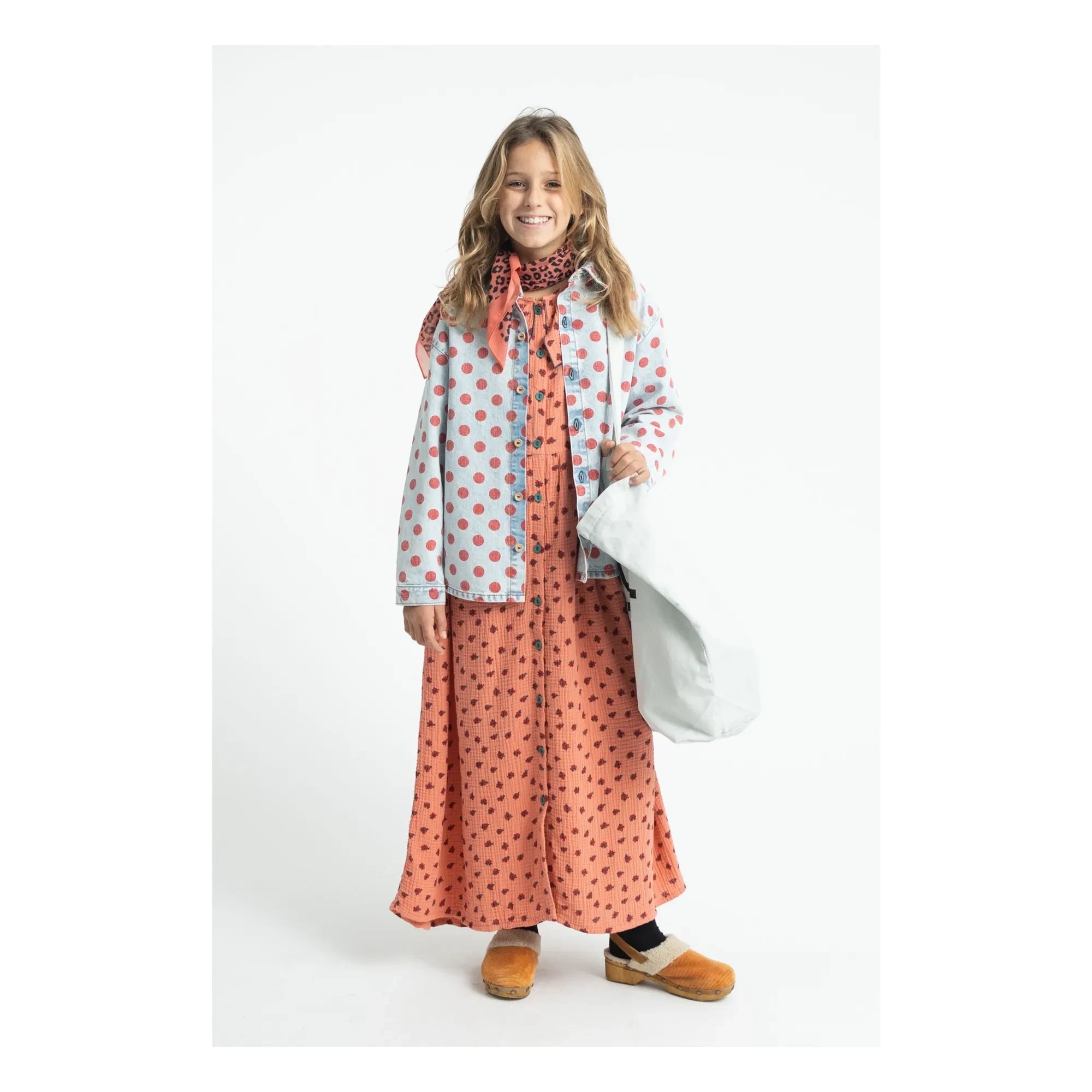 Piupiuchick - Pois Denim Shirt | Light Blue