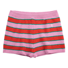 Bobo Choses - Organic Cotton Striped Shorts | Pink