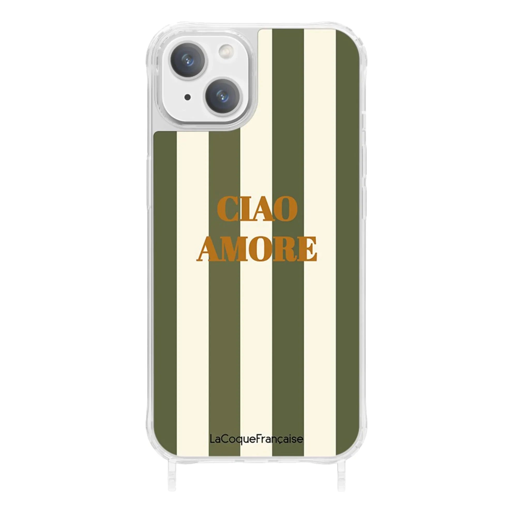 LaCoqueFrançaise - iPhone Case Ciao Amore | Khaki