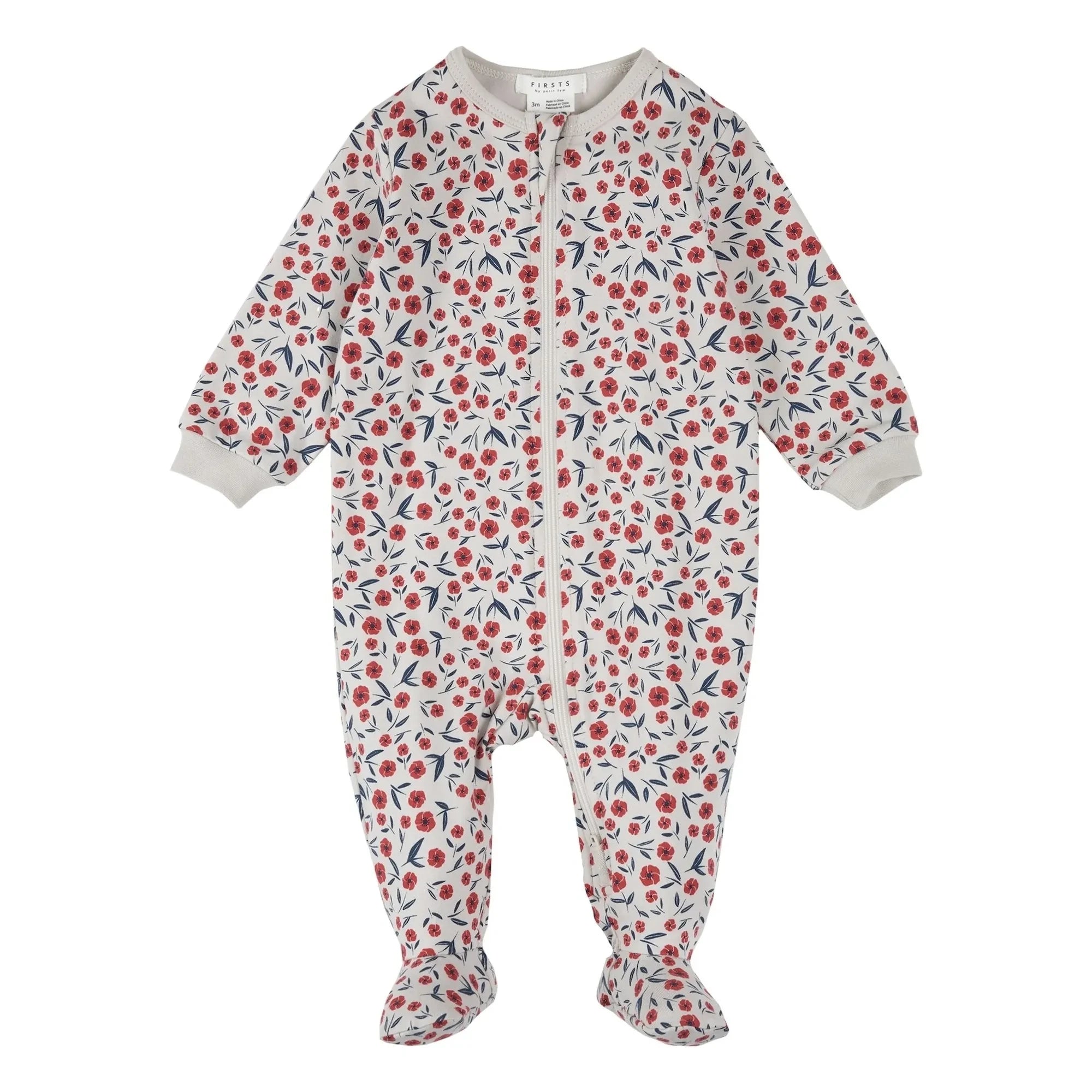 Petit Lem - Organic Cotton Poppy Pajamas | Beige