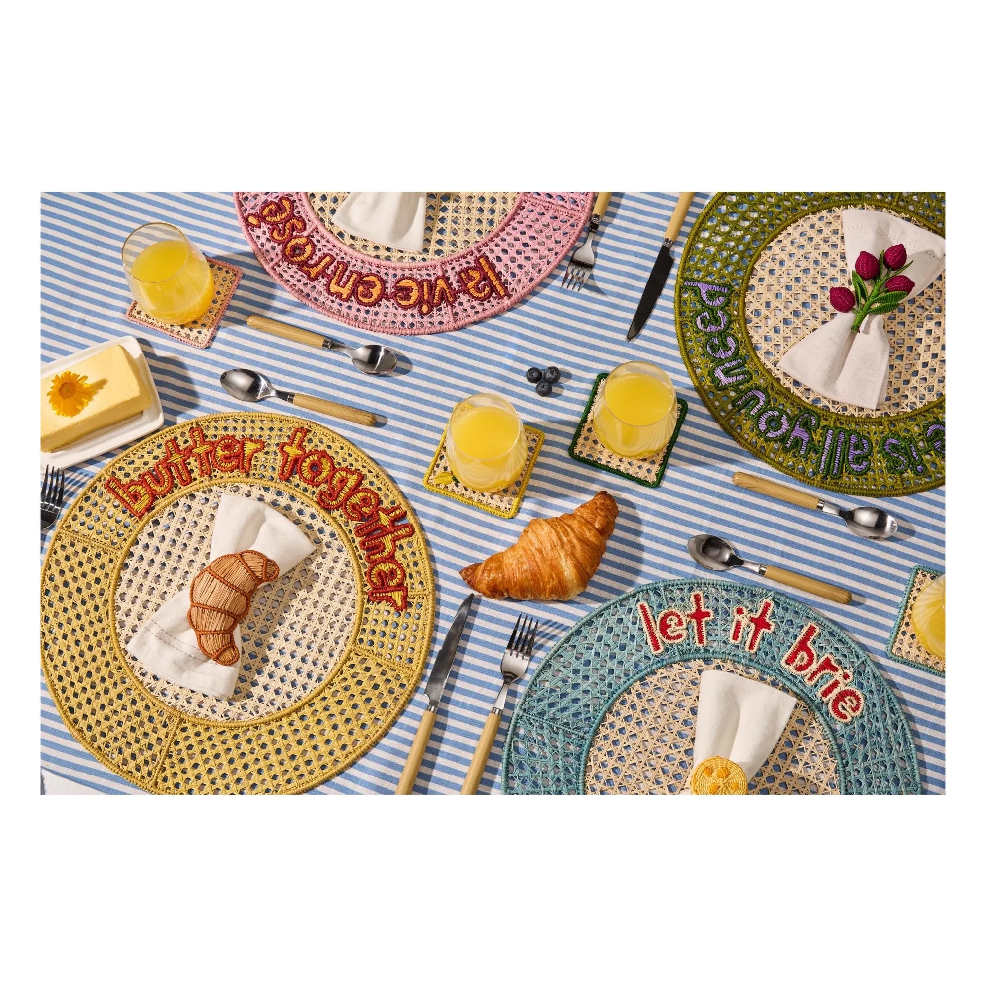 Coro Cora - Butter Together Placemat | Pale Yellow