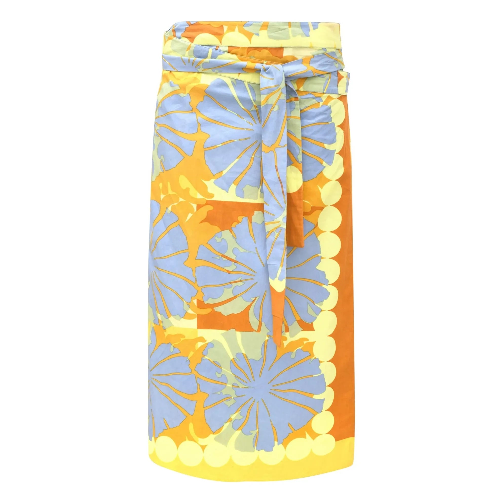 Mapoésie - Zoé Poppy Cotton Poplin Skirt | Blue