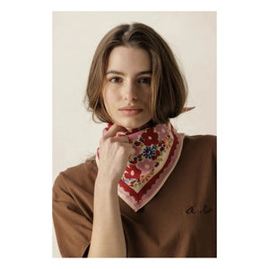 Apaches - Manika Fleuri Small Scarf | Pink