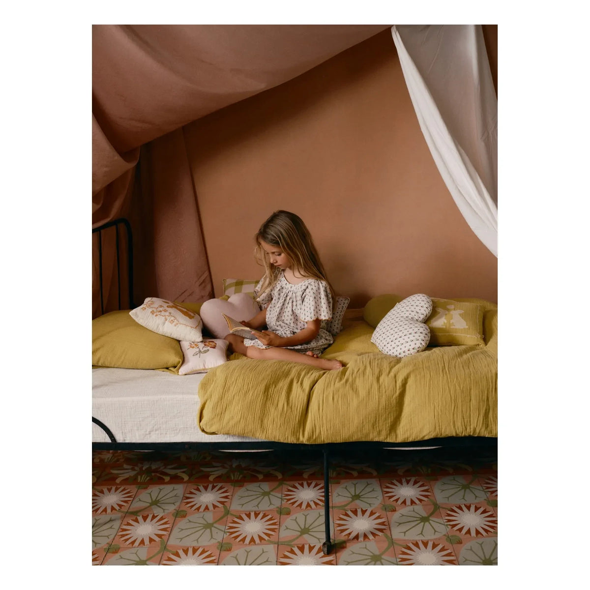 Editions Aimable - Paulette duvet set | Pistachio green