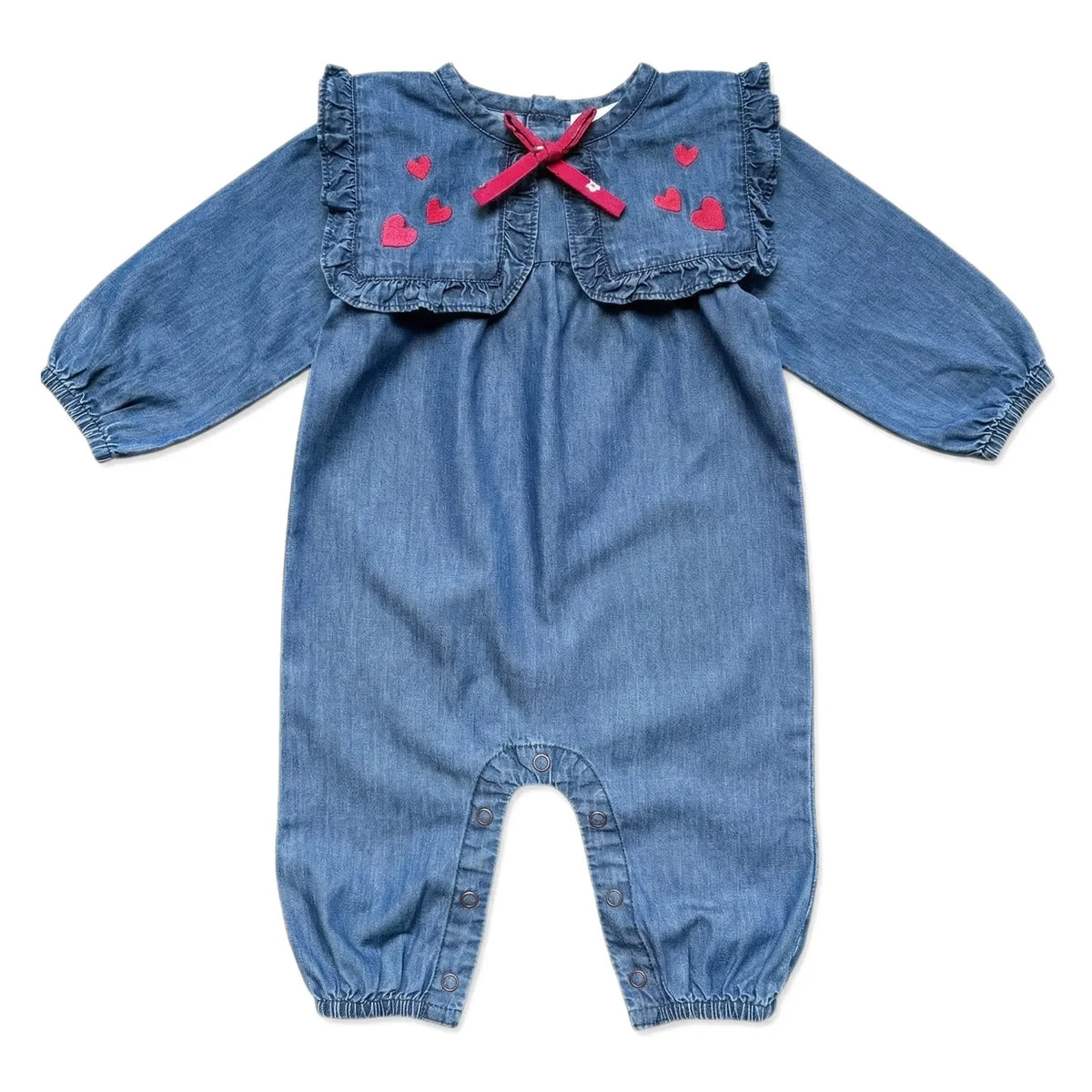 Louis Louise - Celiciane Chambray Romper | Blue
