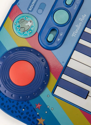 Moulin Roty - Synthesizer Piano - Puce & Pilou | Blue
