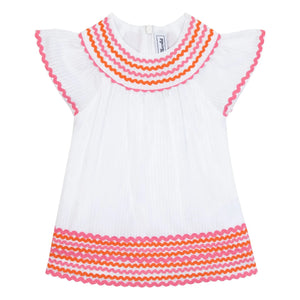 Tartine et Chocolat - Gathered Dress | White