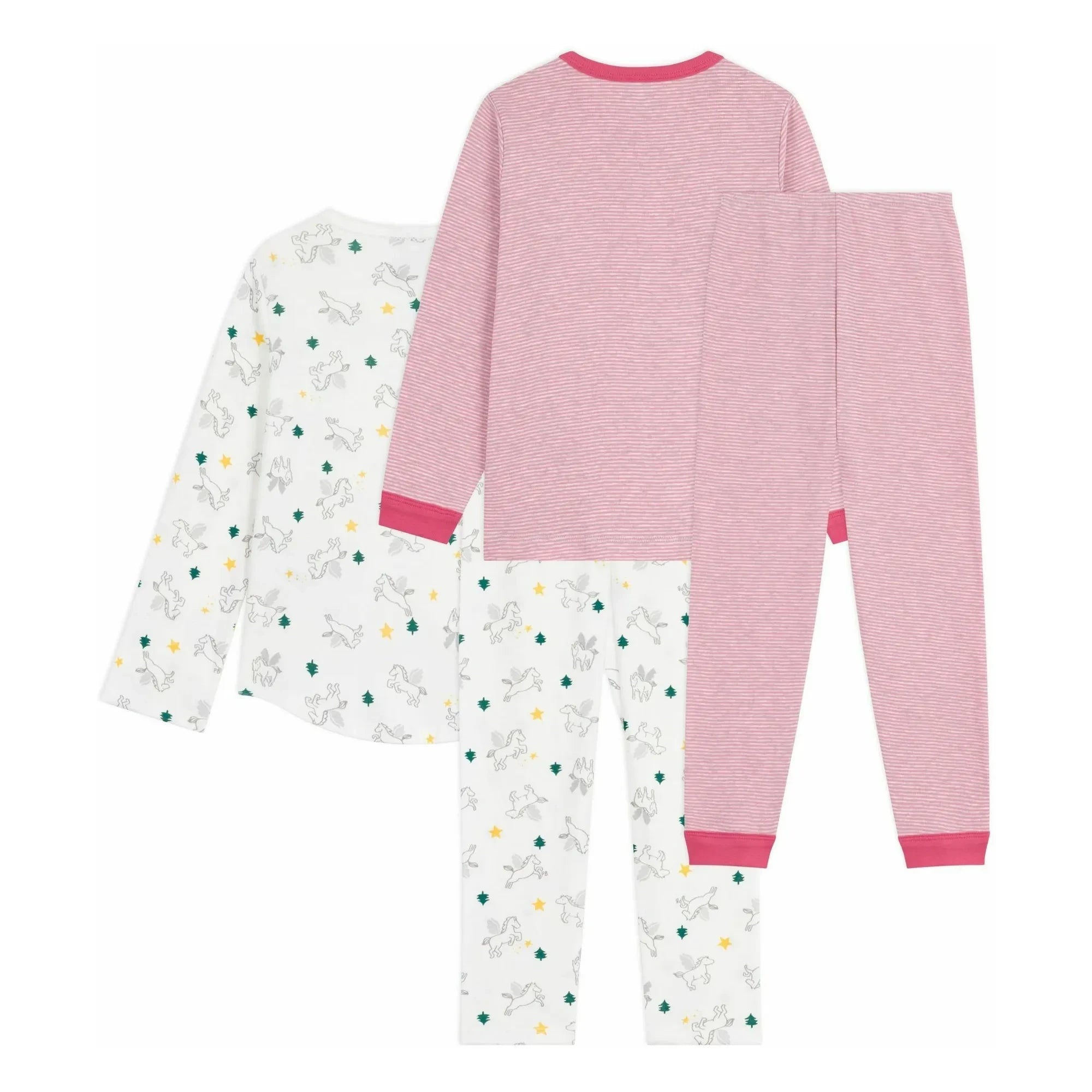 Petit Bateau - 2-piece Unicorn Pajama Set | White