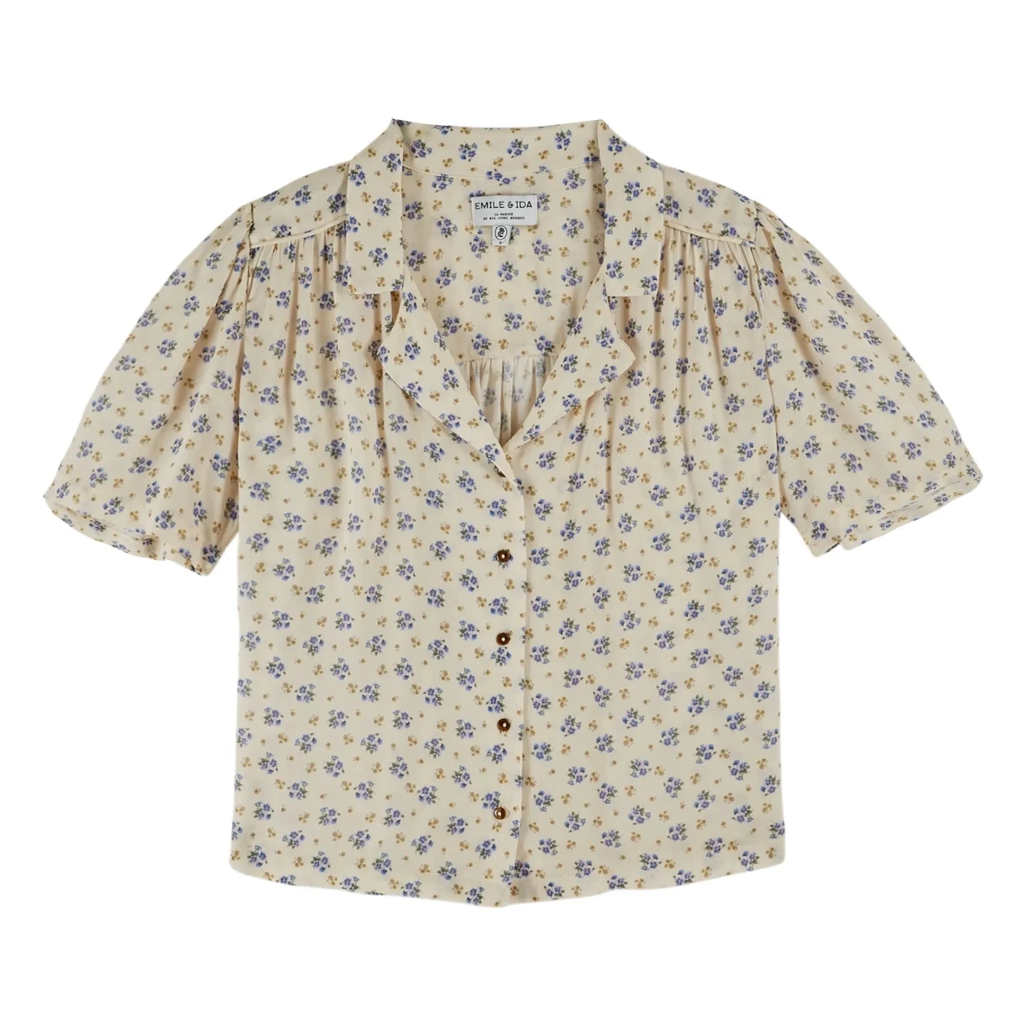 Emile et Ida - Printed Blouse | Blue