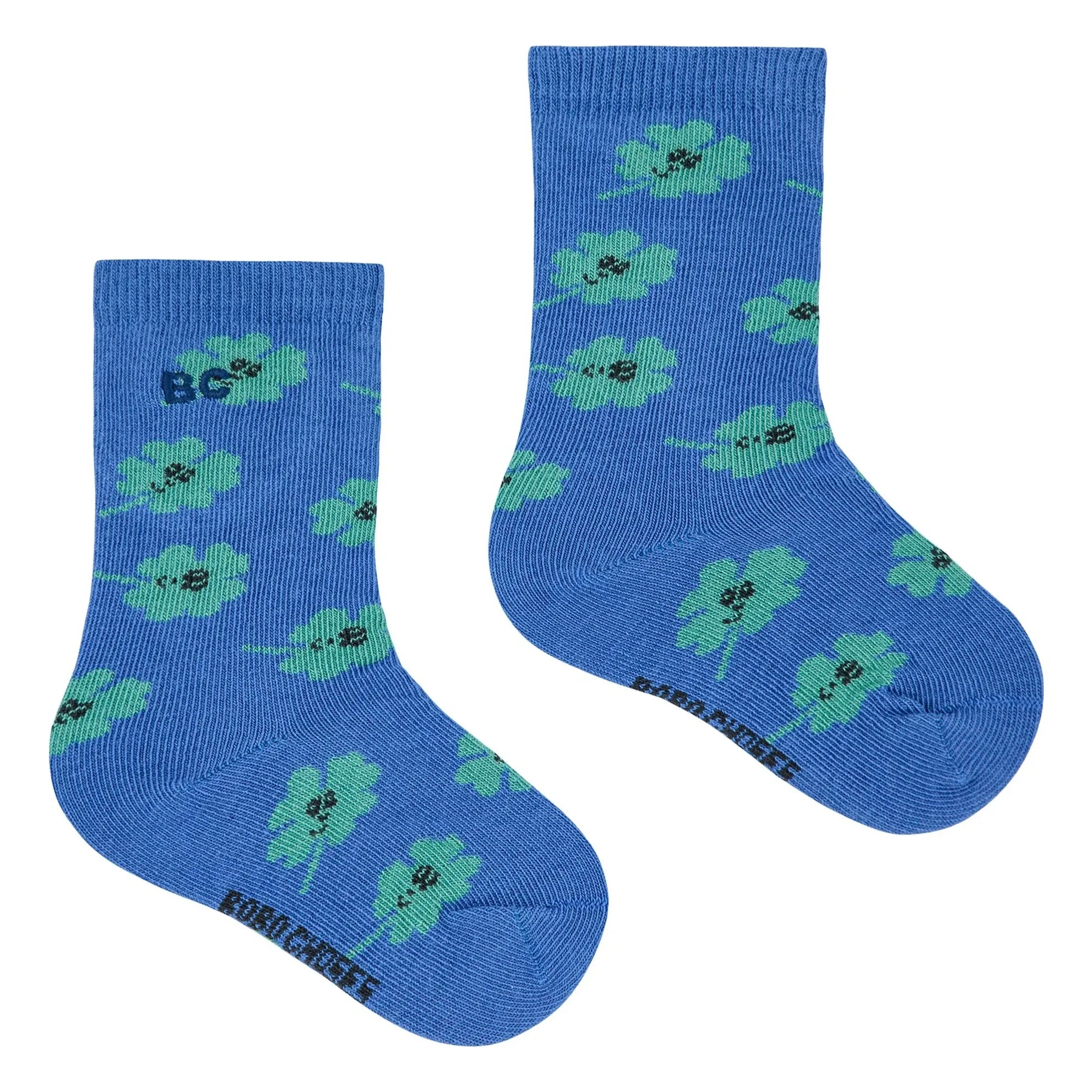 Bobo Choses - Organic Cotton Clover Socks | Blue