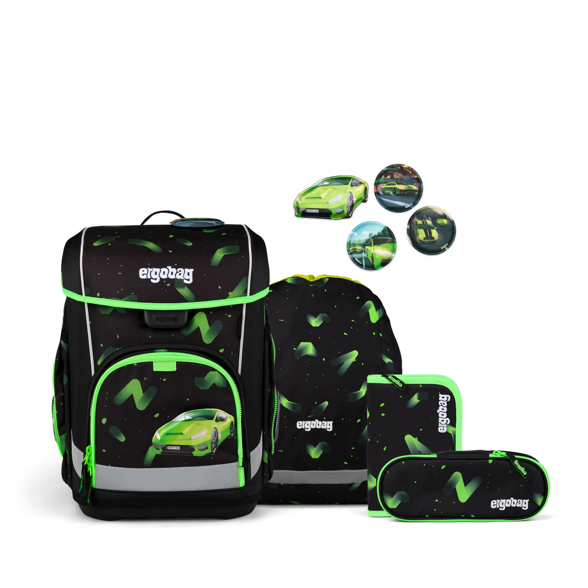 Ergobag - School Bag Set cubo Beary Fast Lane