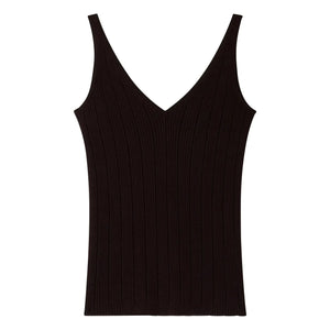 Sessùn - Attita Cotton Tank Top | Brown