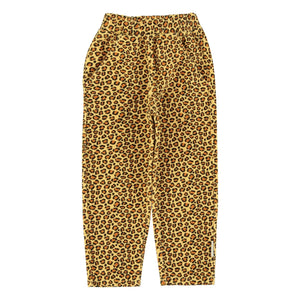 Piupiuchick - Organic Cotton Leopard Jogger Pants | Mustard
