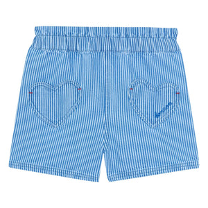 Bonton - Striped Melanie Heart Pocket Shorts | Blue