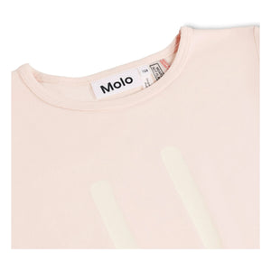 Molo - Luvis Smile Organic Cotton Pajama Shorts | Pale Pink