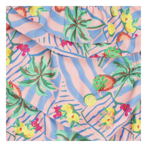 Tumble N'Dry - Bahia Palm Flounce Swimsuit Recycled Fibres | Light blue