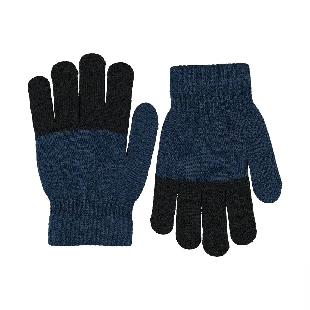 Molo - Two Pairs of Kei Striped Gloves | Navy