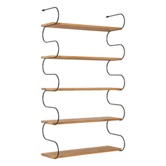 Schneid Studio - Onda Oak Wood Shelf | Black