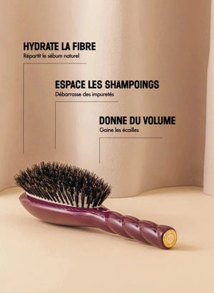 La Bonne Brosse - L'Universelle Hair Brush No. 01 - Care and Shine | Aubergine