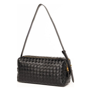 Elleme - Knitted Leather Pencil Case | Black
