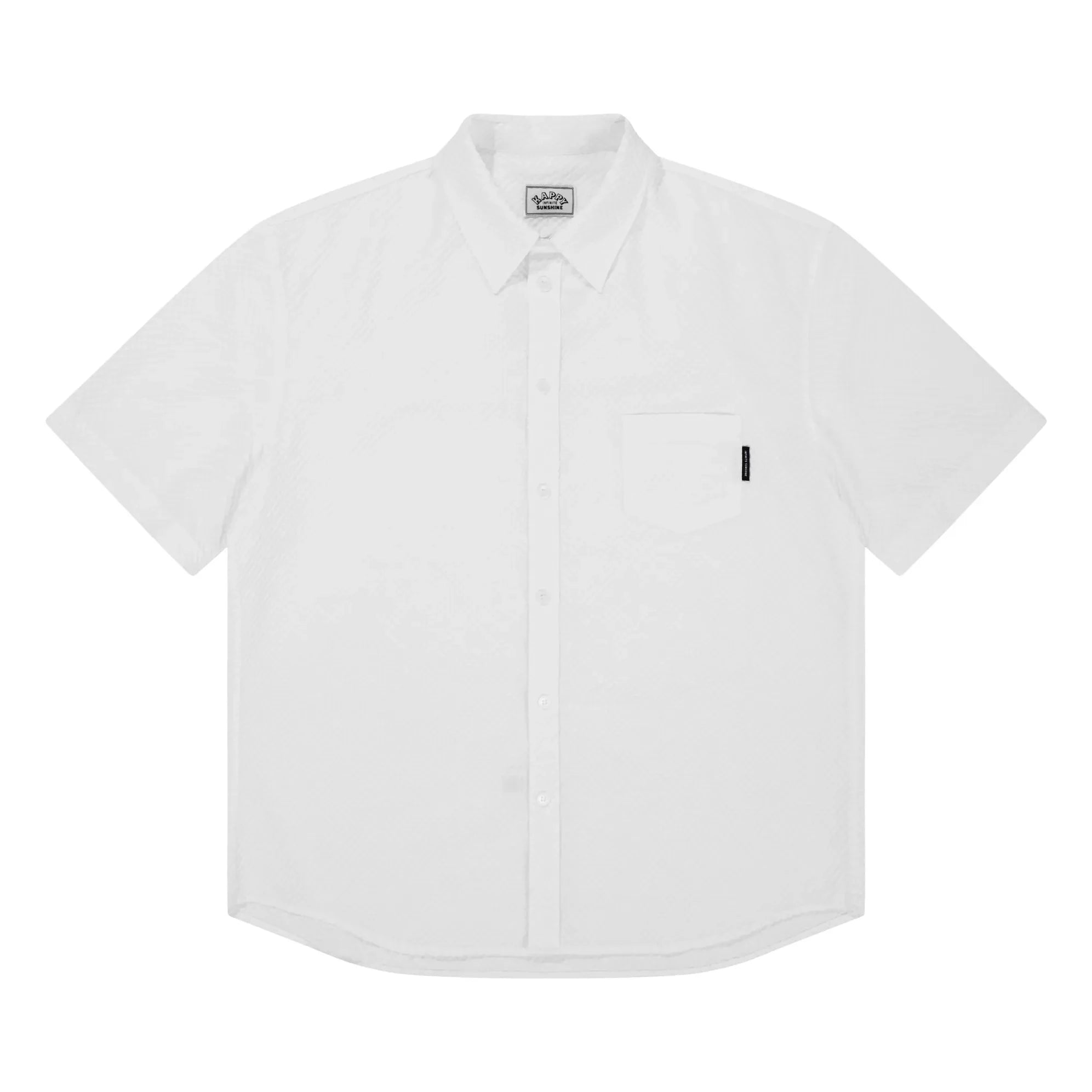Kappy - Seersucker Checkered Shirt | White