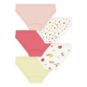 Petit Bateau - Batch 5 Fruit Underwear | Pink