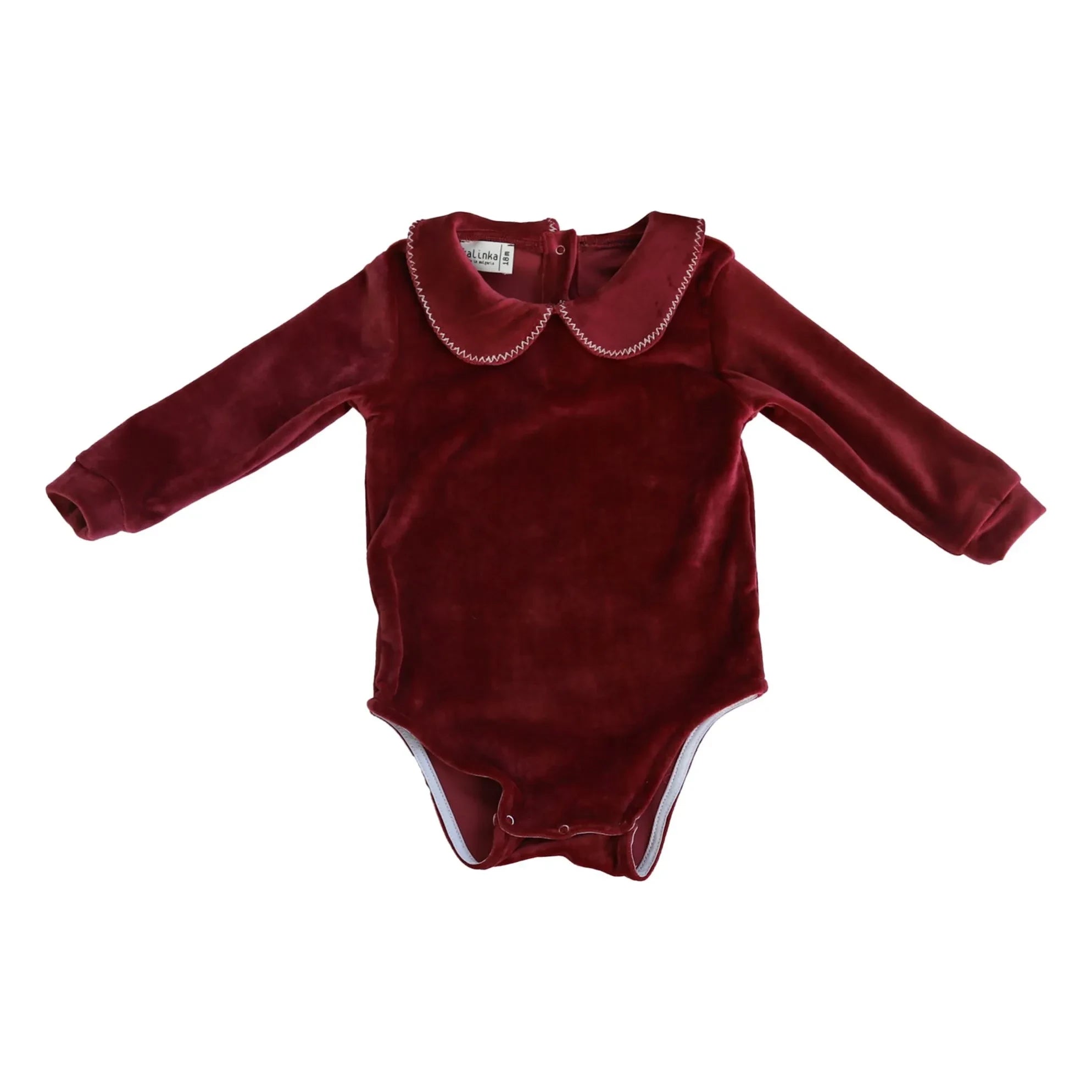 Kalinka - Rita Velours jumpsuit | Dark red
