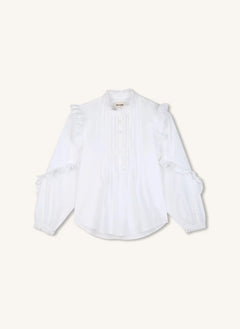 Zadig & Voltaire - Gisele Ruffled Blouse | White
