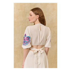 Louise Misha - Aurelia Organic Cotton Dress | White