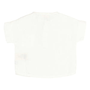 Búho - Linen Baby Shirt | White