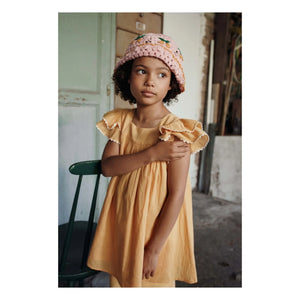 Emile et Ida - Yellow Voile Ruffled Dress