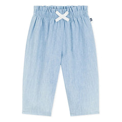 Petit Bateau - Linen Pants | Light Blue