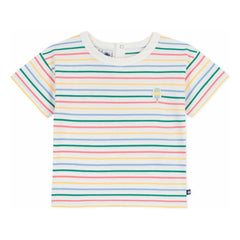Petit Bateau - Striped Ice T-Shirt | White