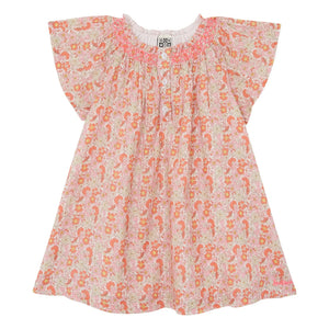 Bonton - Noisette Fleurie Smocked Dress | Pink